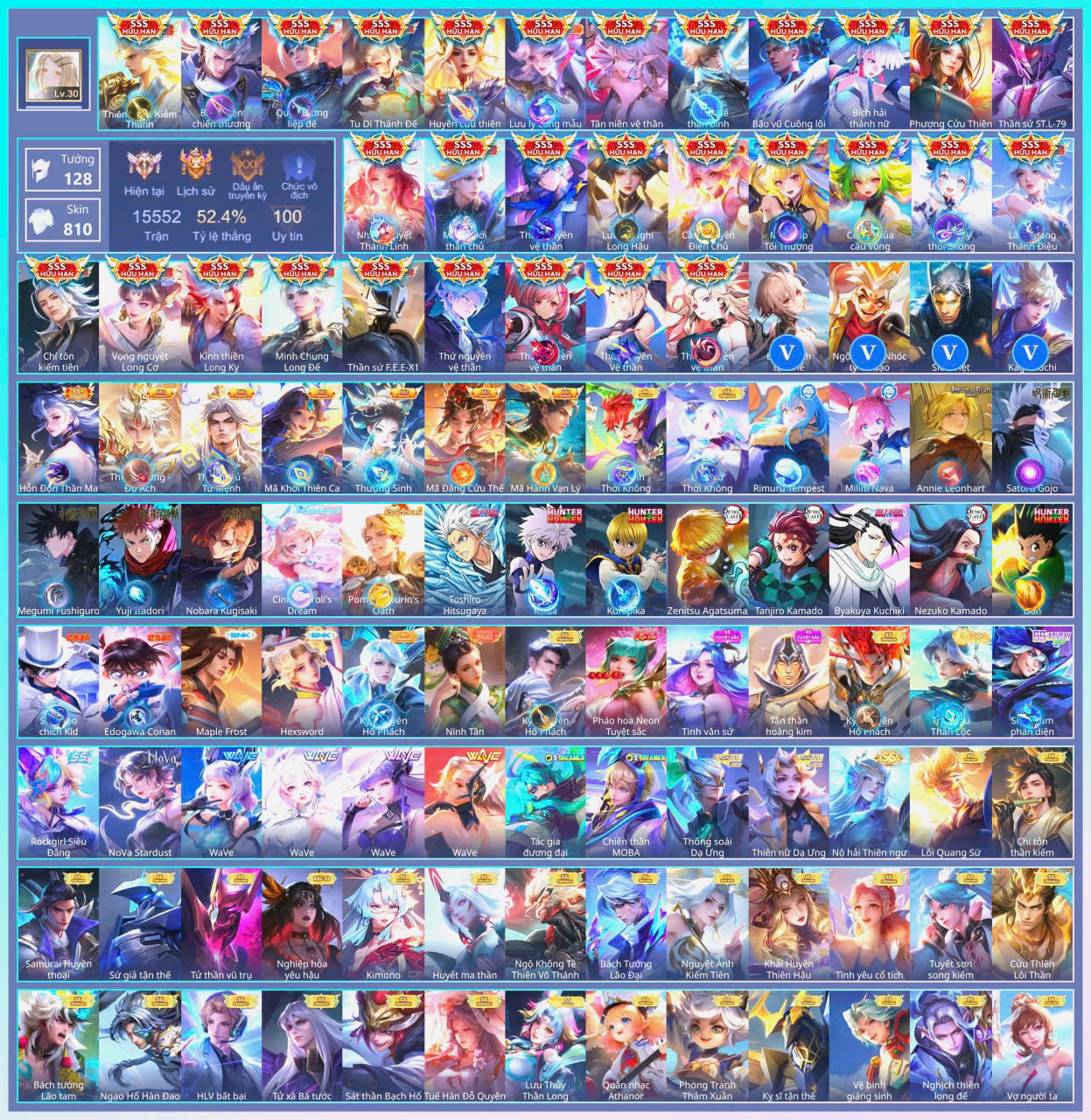 Ảnh ACC NÂU Liên Quân 1030 skin 17 SSS