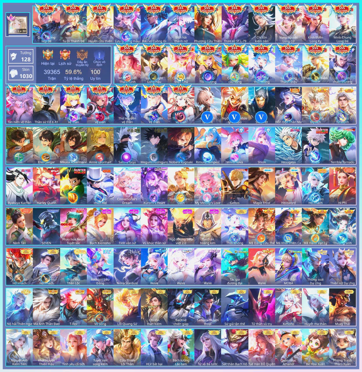 Ảnh ACC TÍM Liên Quân 510 skin 18 SSS